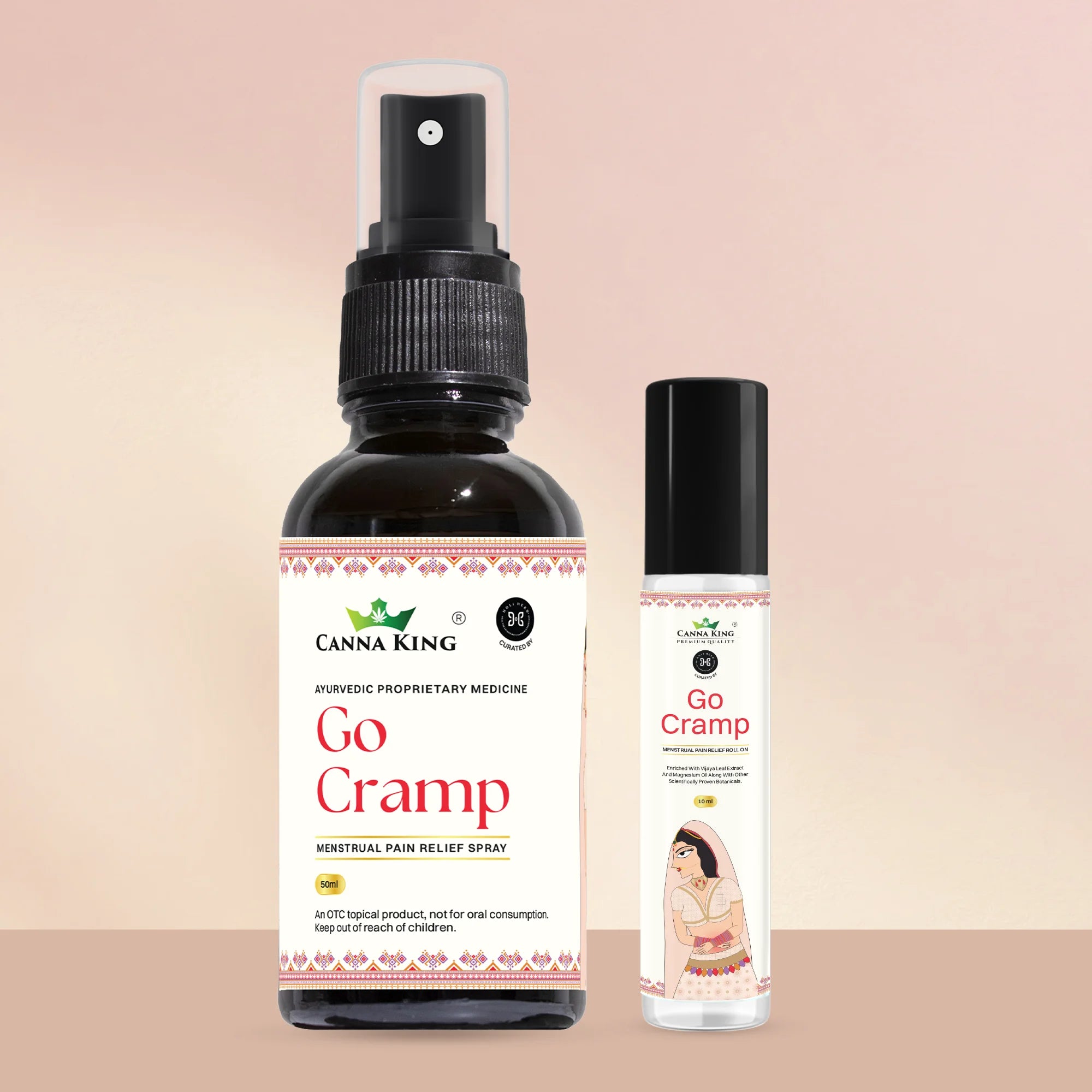 Cannaking Go Cramp Menstrual Pain Relief Roll on Bottle of 10ml ML